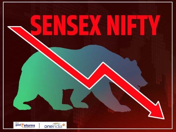 सेन्सेक्स उघडताच 293 अंकांची घसरण नोंदवली गेली सेन्सेक्स उघडताच 293 अंकांची घसरण नोंदवली गेली